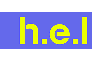 Blue and yellow logo