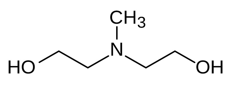 Figure 1. N-methyldiethanolamine-molecule